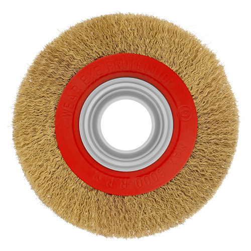 Щетка для точила, 150 мм, посадка 32 мм, плоская, латунированная витая проволока Matrix по ценам производителя в Краснодаре с доставкой по всей России