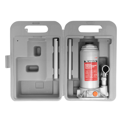 Домкрат гидравлический бутылочный, 5 т, h подъема 197-382 мм, в пластиковом кейсе Matrix по ценам производителя в Краснодаре с доставкой по всей России