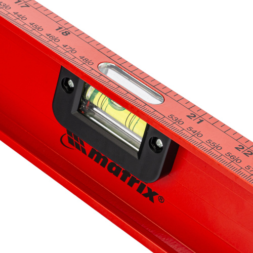 Уровень алюминиевый "Рельс", 1000 мм, 3 глазка, усиленный Matrix по ценам производителя в Краснодаре с доставкой по всей России