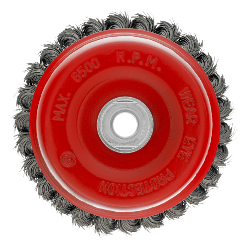 Щетка для УШМ, 125 мм, М14, "чашка", крученая проволока 0.5 мм Matrix по ценам производителя в Краснодаре с доставкой по всей России