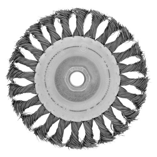 Щетка для УШМ 125 мм, М14, плоская, крученая проволока 0.35 мм Matrix по ценам производителя в Краснодаре с доставкой по всей России