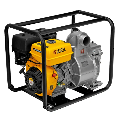 Мотопомпа бензиновая для грязной воды PX-80D, 15 л.с, 3", 1500 л/мин, глубина 8 м , напор 30 м Denzel по ценам производителя в Краснодаре с доставкой по всей России