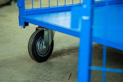 Тележка платформенная TOR ТП-3С (700х1200) с бортами из сетки и двумя ручками (колеса 160 мм) по ценам производителя в Краснодаре с доставкой по всей России