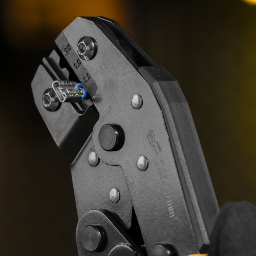 Клещи для обжима неизолированных наконечников НК и НВ, разъемов РП, 0,25 - 2,5 мм2 Denzel по ценам производителя в Краснодаре с доставкой по всей России