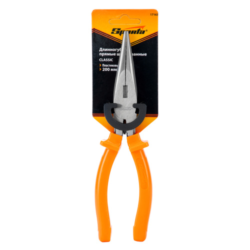 Длинногубцы прямые Classic, 200 мм, шлифованные, пластмассовые рукоятки Sparta по ценам производителя в Краснодаре с доставкой по всей России