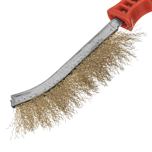 Щетка металлическая латунированная, пластиковая ручка Matrix по ценам производителя в Краснодаре с доставкой по всей России