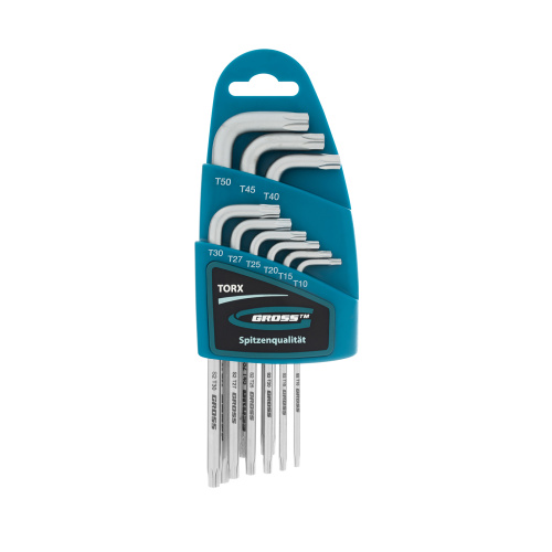 Набор ключей имбусовых Torx -TT, 9 шт: T10-T50, удлиненные, S2, сатинированные Gross по ценам производителя в Краснодаре с доставкой по всей России