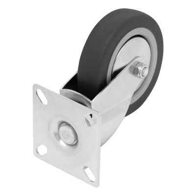 Колесо поворотное D 100 мм, крепление  платформенное Сибртех по ценам производителя в Краснодаре с доставкой по всей России