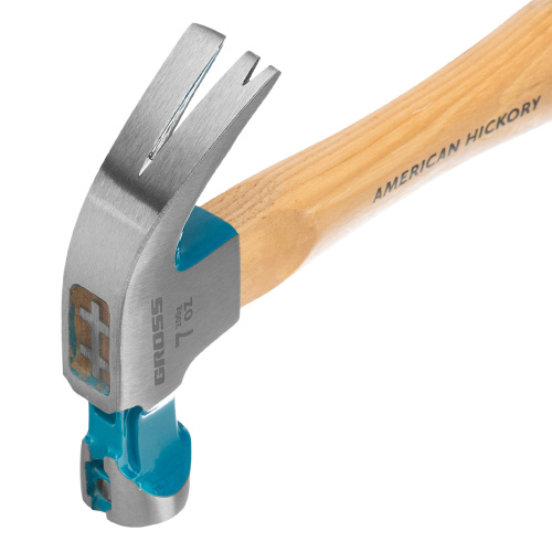 Молоток-гвоздодер, 200 г, угол 45, магнит, обрезиненная рукоятка American hickory GROSS по ценам производителя в Краснодаре с доставкой по всей России