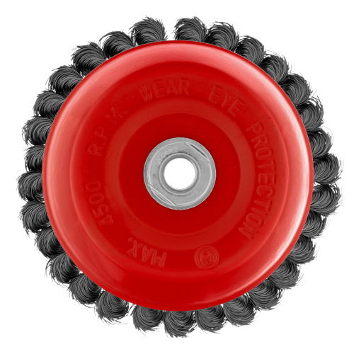 Щетка для УШМ, 150 мм, М14, "чашка", крученая проволока 0.35 мм Matrix по ценам производителя в Краснодаре с доставкой по всей России