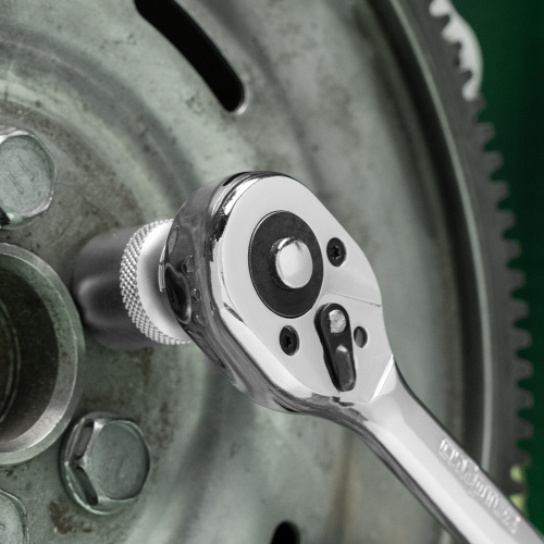 Ключ-трещотка 3/8", 45 зубьев, цельнометаллический, с быстрым сбросом, CrV, хром Сибртех по ценам производителя в Краснодаре с доставкой по всей России