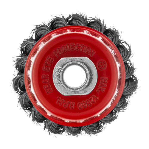 Щетка для УШМ, 75 мм, М14, "чашка", крученая проволока 0.35 мм Matrix по ценам производителя в Краснодаре с доставкой по всей России