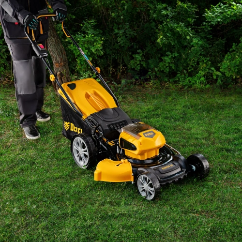 Газонокосилка аккумуляторная бесщеточная RLM450-36, Li-ion, 36 В, 4 Ач, 450 мм, травосборник 40 л Denzel по ценам производителя в Краснодаре с доставкой по всей России