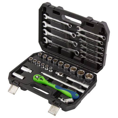 Набор инструментов 32 предмета, CrV, 1/2" Сибртех по ценам производителя в Краснодаре с доставкой по всей России