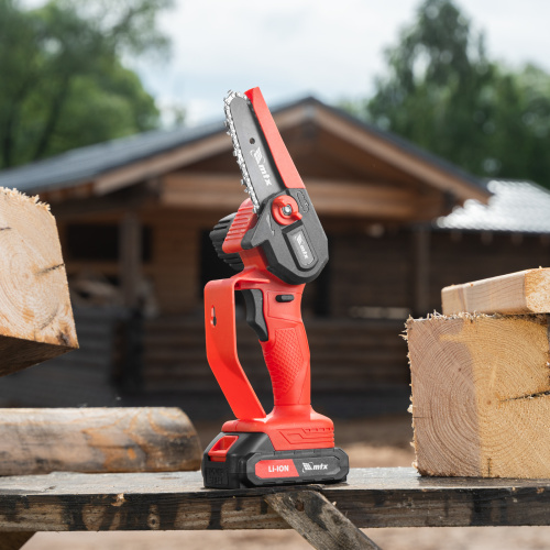 Цепная мини-пила аккумуляторная, MCS-100, шина 100 мм, Li-Ion, 20 В MTX по ценам производителя в Краснодаре с доставкой по всей России