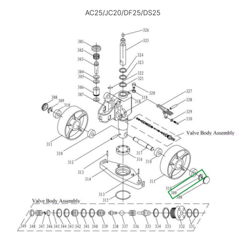 Стопорное кольцо крепления рулевых колес для гидравлических тележек AC25, DF25, JC20, AC30 по ценам производителя в Краснодаре с доставкой по всей России