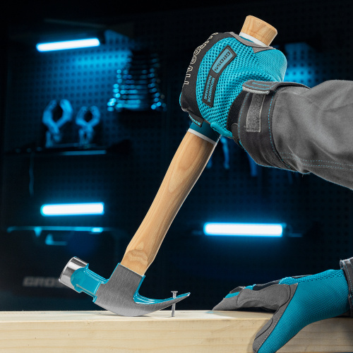 Молоток-гвоздодер, 450 г, угол 45, магнит, обрезиненная рукоятка American hickory GROSS по ценам производителя в Краснодаре с доставкой по всей России