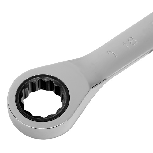 Ключ накидной трещоточный, 18 х 19 мм, CrV, зеркальный хром Matrix Professional по ценам производителя в Краснодаре с доставкой по всей России