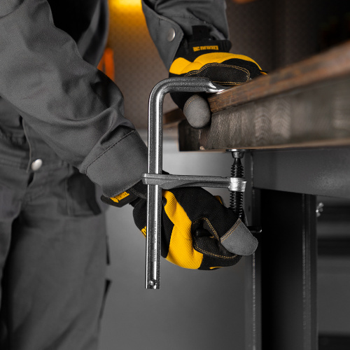 Струбцина F-образная, 80x150мм, кованая Denzel по ценам производителя в Краснодаре с доставкой по всей России