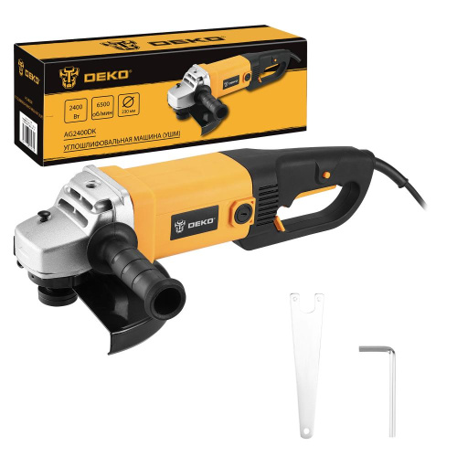 Углошлифовальная машина (УШМ) DEKO AG2400DK, 230мм, 2400 Вт по ценам производителя в Краснодаре с доставкой по всей России