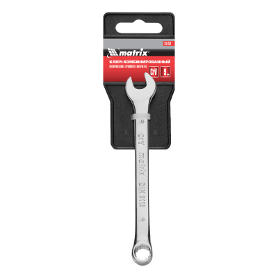 Ключ комбинированный, 9 мм, CrV, полированный хром Matrix по ценам производителя в Краснодаре с доставкой по всей России