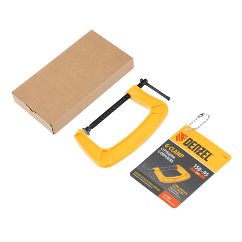 Струбцина G-образная, усиленная, 150 мм Denzel по ценам производителя в Краснодаре с доставкой по всей России