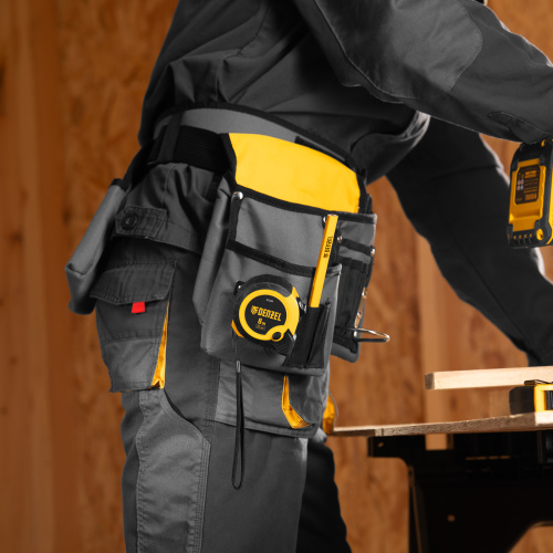 Рулетка 8м х 25мм, двухкомп. корпус, кнопка-пауза Denzel по ценам производителя в Краснодаре с доставкой по всей России