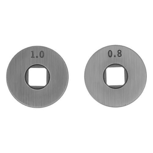 Подающий ролик, U профиль зубчатый под флюсовую проволоку 0,8-1мм посадка квадрат, 2 шт Denzel по ценам производителя в Краснодаре с доставкой по всей России