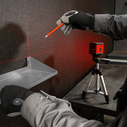 Лазерный уровень XQB RED Pro SET, 10 м, красный луч, батарейки, штатив MTX по ценам производителя в Краснодаре с доставкой по всей России