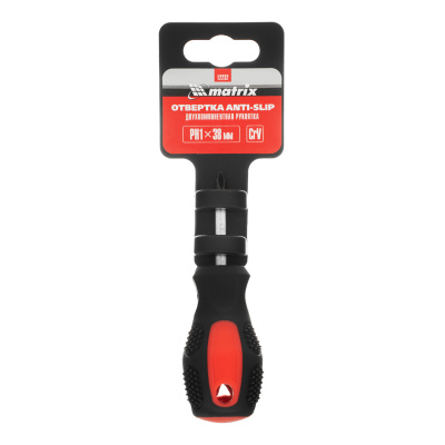 Отвертка Anti-Slip, PH1 х 38 мм, CrV, двухкомпонентная рукоятка Matrix по ценам производителя в Краснодаре с доставкой по всей России
