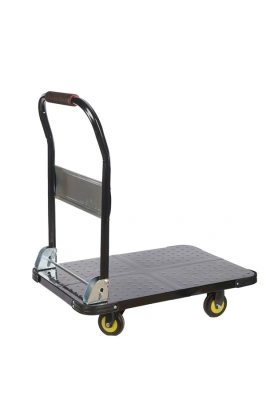 Тележка платформенная 600 кг TOR PH600 (720х470) со складной ручкой (пластиковые колеса 100 мм) по ценам производителя в Краснодаре с доставкой по всей России