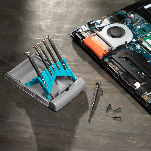 Набор отверток для точной механики, CrMo, металлические обрезиненные рукоятки, 6 шт, бокс трансформер Gross по ценам производителя в Краснодаре с доставкой по всей России