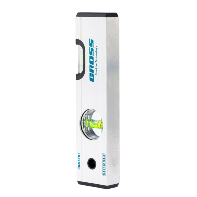 Уровень алюминиевый, 200 мм, фрезерованный, 2 глазка, магнитный Gross по ценам производителя в Краснодаре с доставкой по всей России