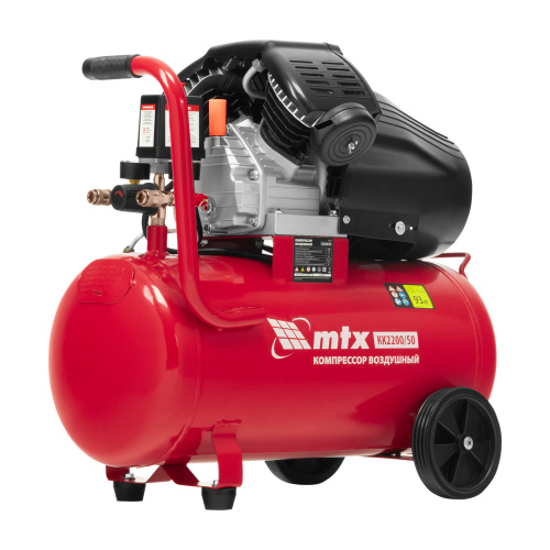 Компрессор воздушный КК-2200/50, 2,2 кВт, 350 л/мин, 50 л, прямой привод, масляный MTX по ценам производителя в Краснодаре с доставкой по всей России