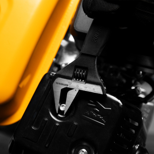 Ключ разводной, 200 мм, CrV, тонкие губки, защитные насадки Gross по ценам производителя в Краснодаре с доставкой по всей России