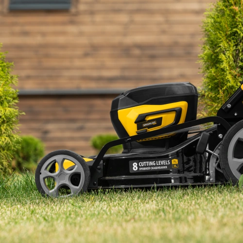 Газонокосилка аккумуляторная бесщет. DLM-460, 460 мм, травосб. 65 л., Li-Ion, 40 В Denzel по ценам производителя в Краснодаре с доставкой по всей России