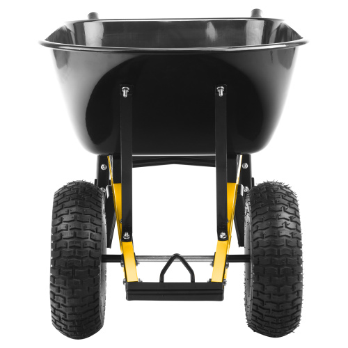 Тачка строительная, усиленная, объем 140 л, 250 кг, двухколесная, колесо 15х6.00-6 Denzel по ценам производителя в Краснодаре с доставкой по всей России