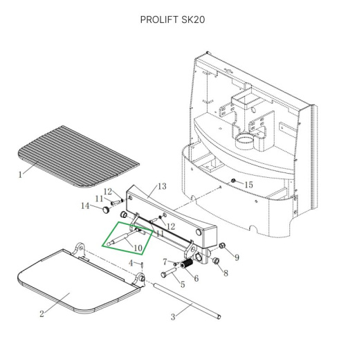 Амортизатор платформы оператора для штабелеров SDK, для тележек SK20 по ценам производителя в Краснодаре с доставкой по всей России