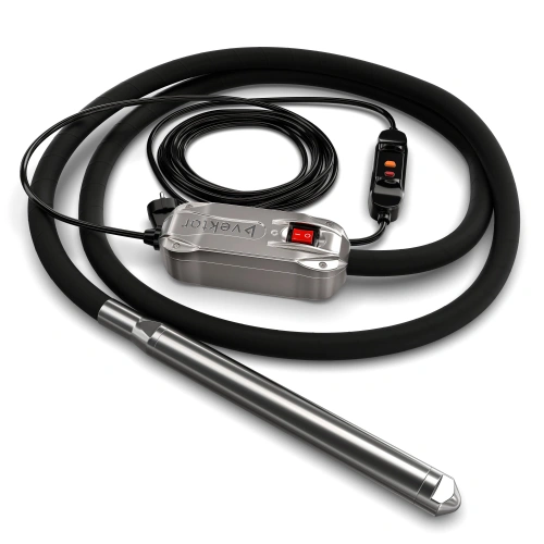 Высокочастотный глубинный вибратор со встроенным преобразователем 5 м Vektor EL 40 по ценам производителя в Краснодаре с доставкой по всей России