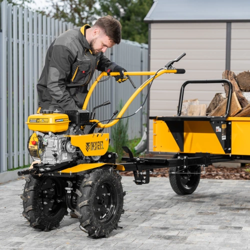 Мотоблок DPT-170S, 7 л.с., ремен.сцеп, фрез 3х4, ШОМ, передачи 2В/1Н Denzel по ценам производителя в Краснодаре с доставкой по всей России