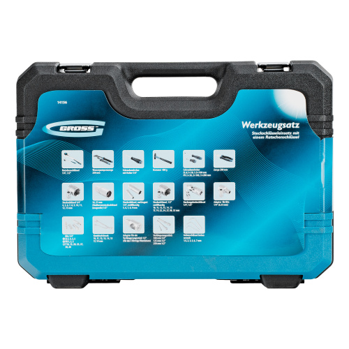 Набор инструментов, 1/4", 1/2", CrV, 120 зубьев, 76 предметов Gross по ценам производителя в Краснодаре с доставкой по всей России