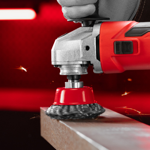 Щетка для УШМ, 75 мм, М14, "чашка", крученая проволока 0.5 мм Matrix по ценам производителя в Краснодаре с доставкой по всей России