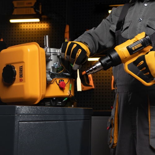 Фен технический HG-2000E, 2000 Вт, 2 режима, LCD дисплей Denzel по ценам производителя в Краснодаре с доставкой по всей России