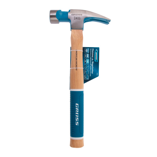 Молоток-гвоздодер, 680 г, угол 75, магнит, обрезиненная рукоятка AMERICAN HICKORY GROSS по ценам производителя в Краснодаре с доставкой по всей России