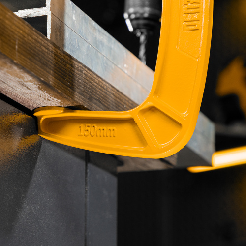 Струбцина G-образная, усиленная, 150 мм Denzel по ценам производителя в Краснодаре с доставкой по всей России