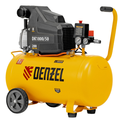 Компрессор воздушный DK1800/50, Х-PRO 1.8 кВт, 280л/мин, 50л Denzel по ценам производителя в Краснодаре с доставкой по всей России
