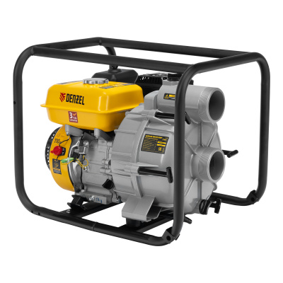 Мотопомпа бензиновая для грязной воды PX-80D7, 7 л.с., 3", 1300 л/мин, глуб 8 м,напор 30 м Denzel по ценам производителя в Краснодаре с доставкой по всей России