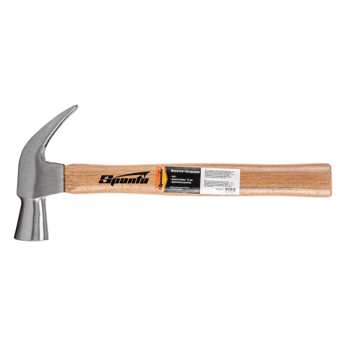 Молоток-гвоздодер, 650 г, боек 32 мм, деревянная рукоятка Sparta по ценам производителя в Краснодаре с доставкой по всей России