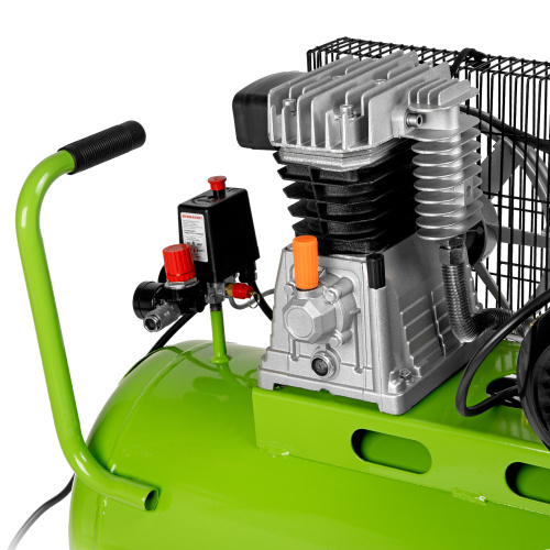 Компрессор воздушный КР-2200/100, 2.2 кВт, 350 л/мин, 100 л, ременной привод, масляный Сибртех по ценам производителя в Краснодаре с доставкой по всей России