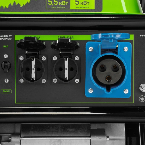 Генератор бензиновый БС-6500, 5.5 кВт, 230В, четырехтактный, 25 л, ручной стартер Сибртех по ценам производителя в Краснодаре с доставкой по всей России